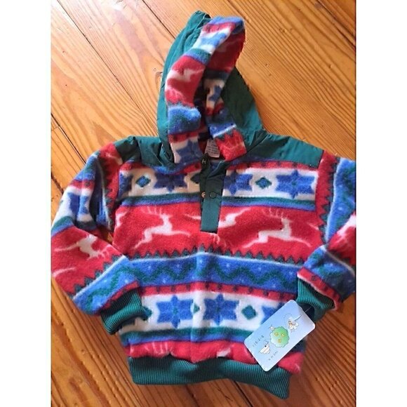 NWT vintage Jacket 24 Months Aztec Toddler Super Cute Retro Vtg 80s 90s - Picture 1 of 3